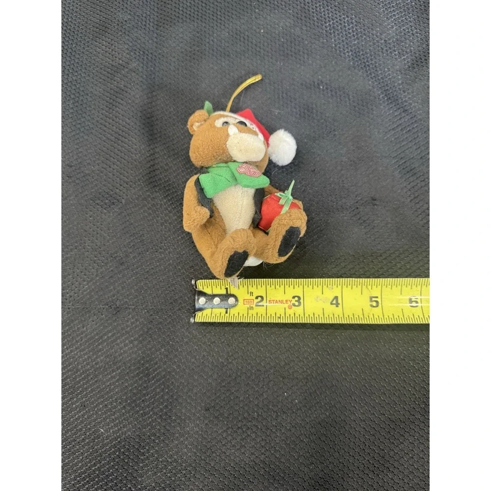 Harley Davidson Motorcycle Plush Bull Dog Christmas Tree‎ Ornament 1999
